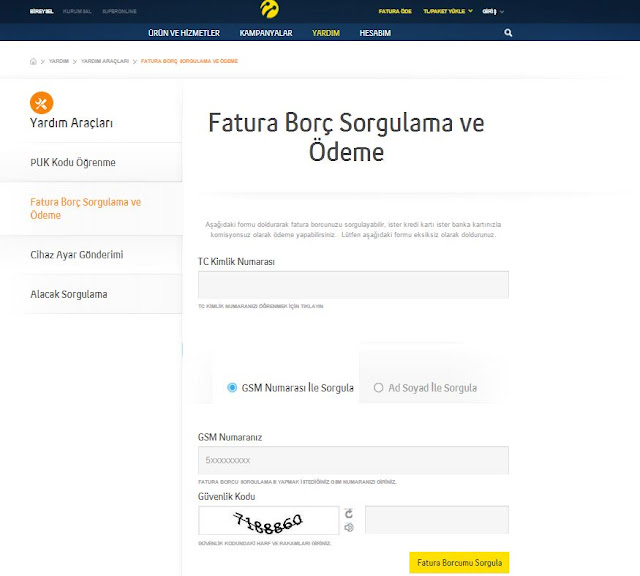 turkcell-fatura-sorgulama