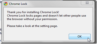 Chrome Lock Extension