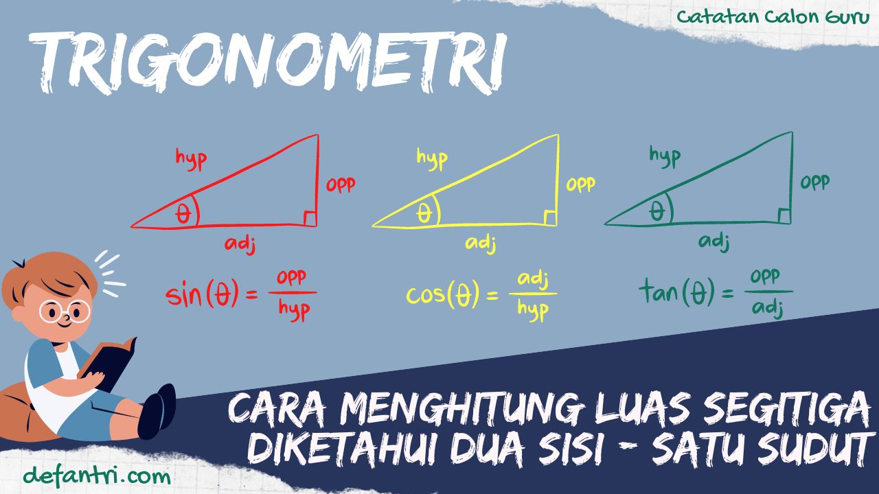 Luas Segitiga Jika Diketahui Panjang Dua Sisi Dan Besar Satu Sudut