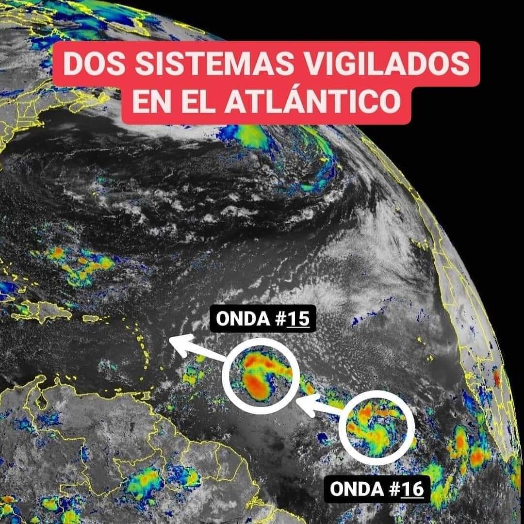 Posibilidad de desarrollo en las próximas 48 horas, coincidirán en el Caribe con el inicio de la actividad ciclónica en nuestra región. 