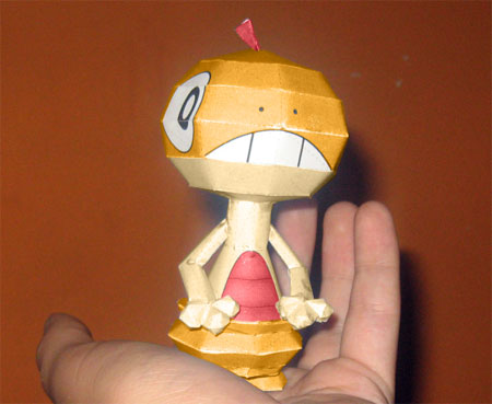 Pokemon Scraggy Papercraft