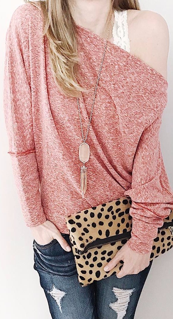 ootd details: pink + leopard 