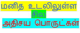 அதிசயிக்க வைக்கும் அரிய செய்திகள், GK in tamil, Body Science in Tamil, மனித உடலில் உள்ள சில அதிசய பொருட்கள் 