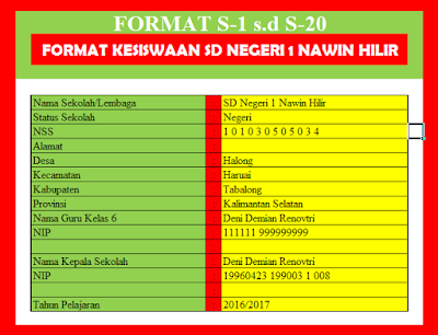 Aplikasi Data Administrasi Siswa Sekolah Dengan Format Lengkap