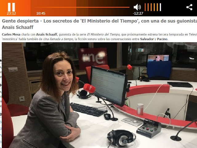 http://www.rtve.es/alacarta/audios/gente-despierta/gente-despierta-secretos-ministerio-del-tiempo-guionistas-anais-schaaff/3996118/