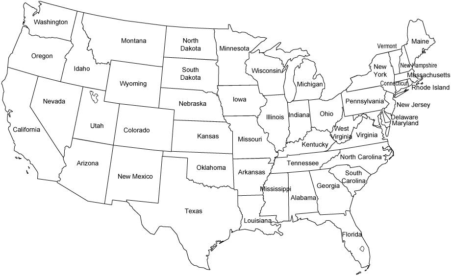 Usa Map With States Blfree Printable Usa Map With States And Capitals