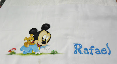 fralda pintada baby mickey