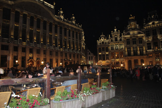 Grand Place Belgium at night