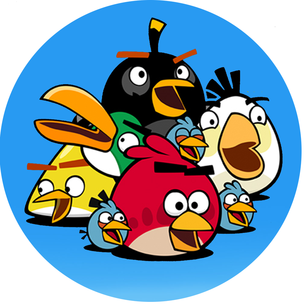 Free Printable Angry Birds Stickers  Toppers or Labels 