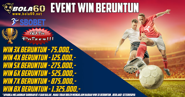 Event Sportbook SBOBET Win Beruntun