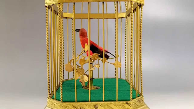 Mechanical Singing Bird Cage