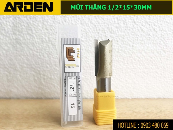 Mũi router lấy nền ARDEN 1/2x15x30mm