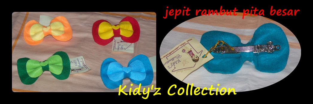 kidy z collection koleksi jepit  rambut  flanel 