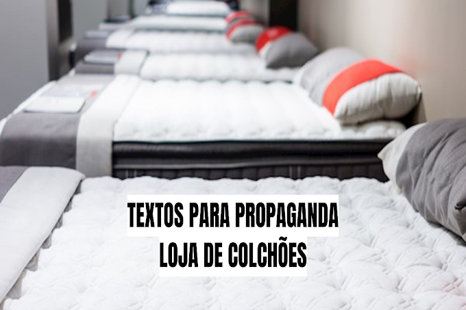 5 textos de propaganda para loja de colchões