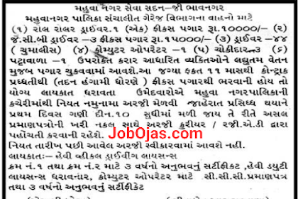 Mahuva Nagarpalika Recruitment 2022