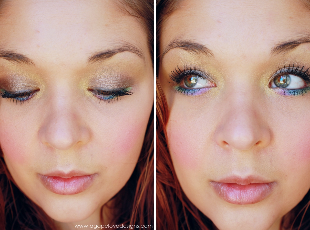 Agape Love Designs Subtle Rainbow Eye Shadow Tutorial