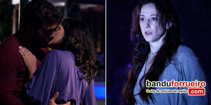 Rebeca flagra Ninho e Aline (Foto: Ellen Soares / TV Globo)