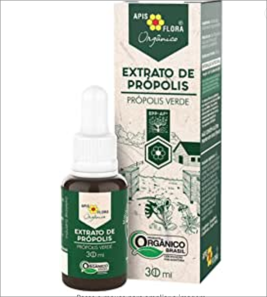 Extrato de Própolis Verde Orgânico 30 mL - BR, Extrato de Própolis Orgânico Apis Flora