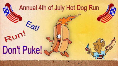 Annual fourth of July Hot Dog Mile Run