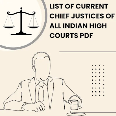 List Of Current Indian Chief Justices Of All Indian High Courts