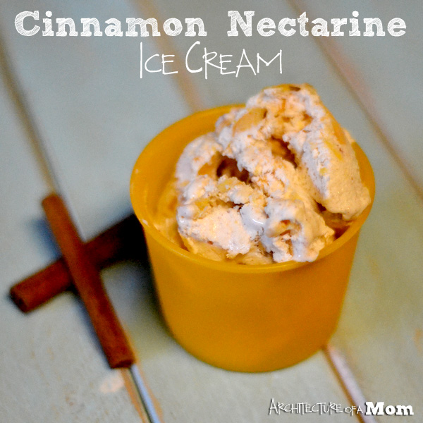 cinnamon nectarine ice cream