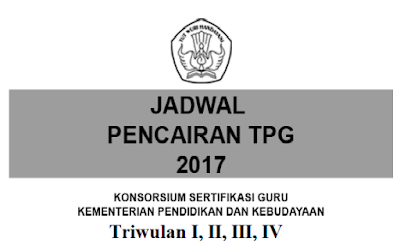 JADWAL PENCAIRAN TPG TRIWULAN I, II, III DAN IV TAHUN 2017