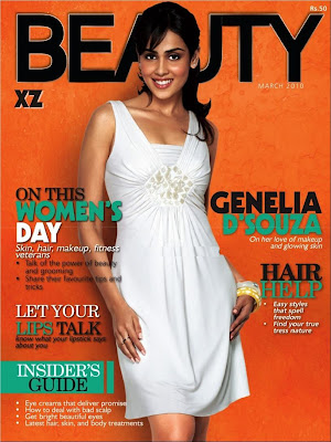 Genelia D'souza on the cover of Beauty Magazine