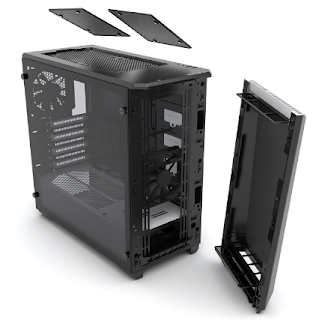 Phanteks PH-EC416PSTG_BW Eclipse P400S Silent Edition with Tempered Glass, Black/White Cases