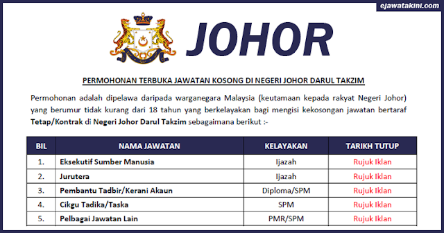 johor job vaccancy