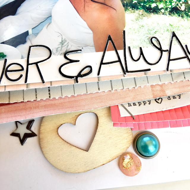 Forever & Always Scrapbook Layout by Angela Tombari