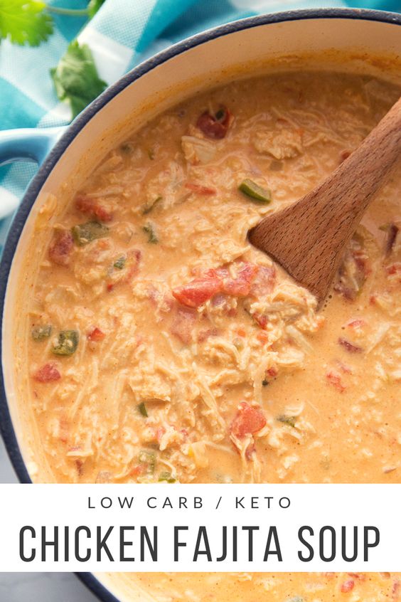 TweetEmail TweetEmail Share the post "Low Carb Chicken Fajita Soup {Keto Friendly}" FacebookPinterestTwitterEmail I love experimenting with new low carb/keto recipes.