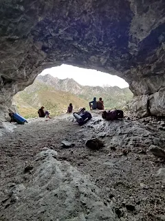 Photo from more inside the cave, the cave is big