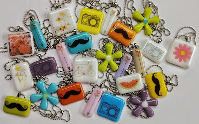 Sassy Glass Studio, fused glass pendants, Fusography, Super Sassy Sizzling Summer Sale