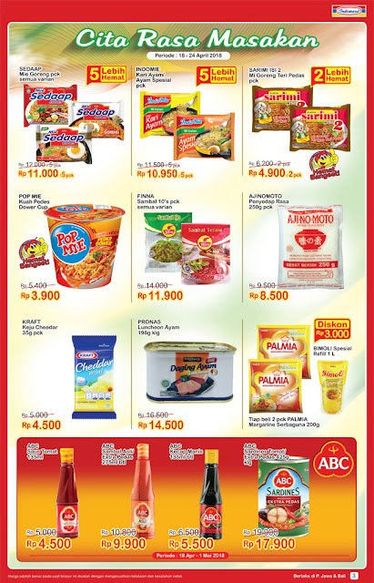 Katalog Harga Promo INDOMARET Super Hemat 18 - 24 April 2018