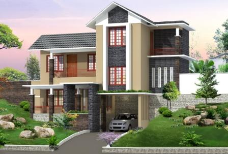  Gambar  desain  rumah  minimalis modern  lantai  2  MODEL 