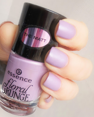 Madly purpled essence floral grunge swatch