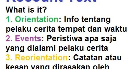 Contoh Recount Text Pendek Tentang Liburan - Contoh Hu