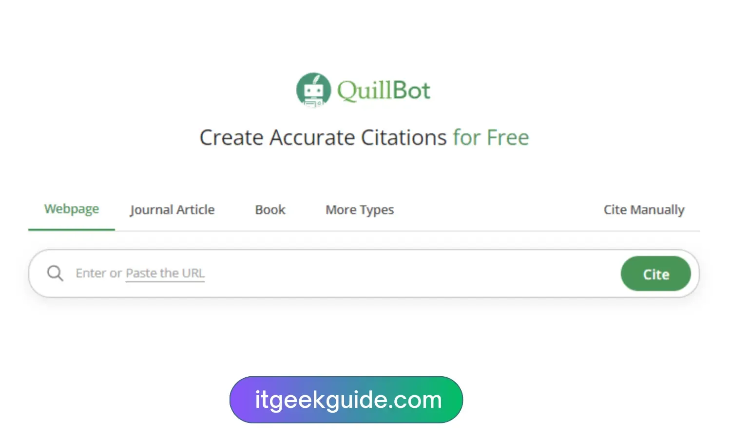 QuillBot Citation Generator