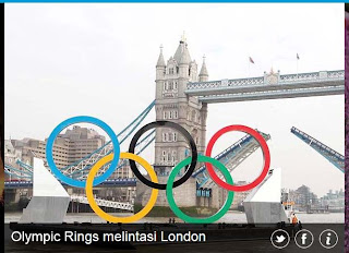 inovLy media : Olympic Rings melintasi London