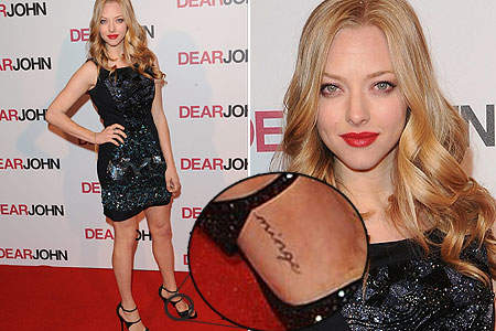 Amanda Seyfried has a tattoo of the word 39Minge 39 on her foot her choice of