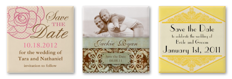 Dusky Yellow Save the Date Magnet