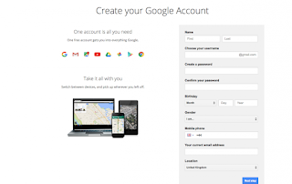 Google Account Creation