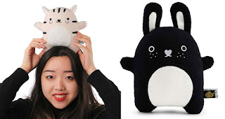 Noodoll plush toys including Noodoll White Ricetiger Plush Toy - suitable from birth