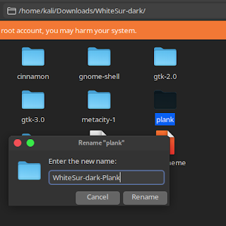 renaming plank theme folders