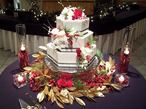 Christmas Wedding Cake Wallpaper