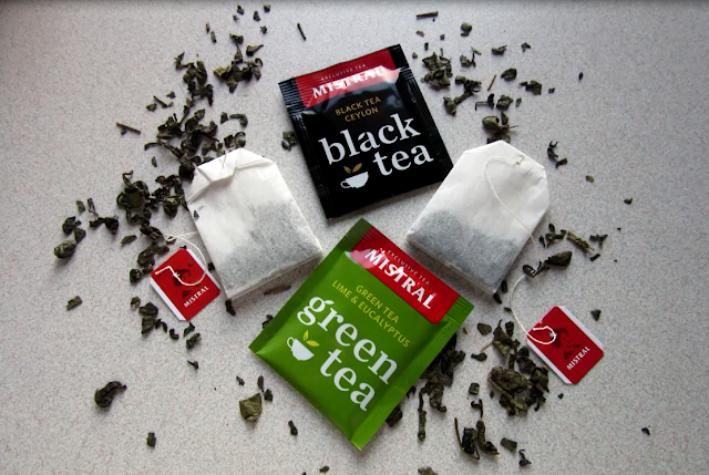 black tea a green tea - čierny a zelený čaj značky Mistral