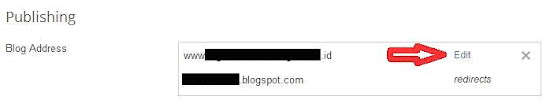 edit nama domain baru di blogspot