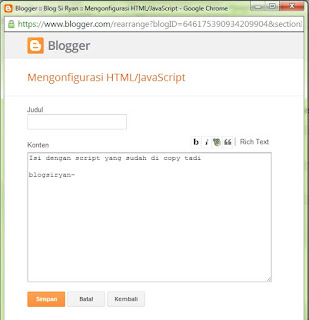 Cara Membuat Widget ChatBox Di Blog Dengan Chatango