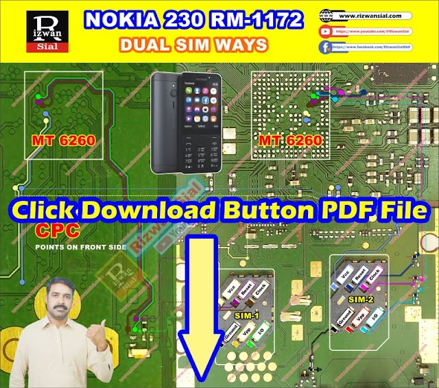 Nokia 230 RM-1172 SIM Ways