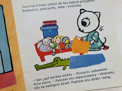 Kicia Kocia nie może zasnąć, książka, strach przed ciemnością, dziecko boi się ciemności